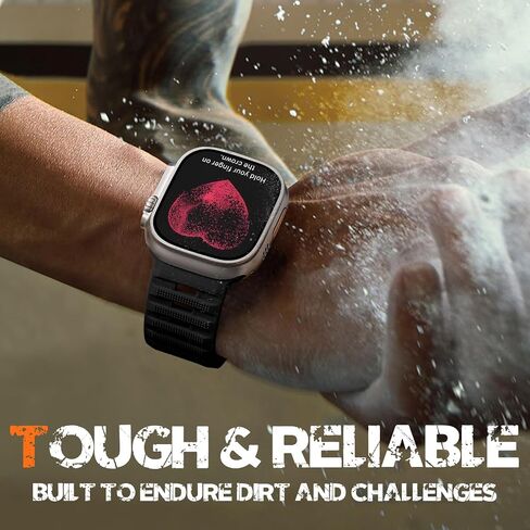 Witzon Sport Bands Compatible with Apple Watch Ultra Band 49mm 46mm 45mm 44mm 42mm Men, Wide Soft Silicone Strap Rugged Smart Watches Replacement for iWatch Ultra Ultra 2 Series 10 9 8 7 6 5 4 3 2 SE in Saudi Arabia