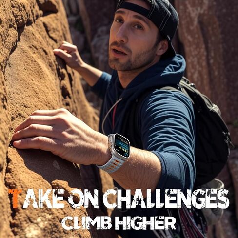 Witzon Sport Bands Compatible with Apple Watch Ultra Band 49mm 46mm 45mm 44mm 42mm Men, Wide Soft Silicone Strap Rugged Smart Watches Replacement for iWatch Ultra Ultra 2 Series 10 9 8 7 6 5 4 3 2 SE in Kuwait