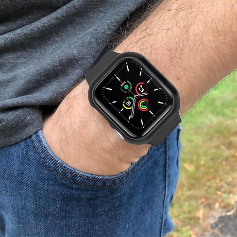 عبوتان من حافظة صلبة ممتصة للصدمات لساعة Apple Series 10 مقاس 46 مم، غطاء واقٍ رفيع للغاية ومقاوم للصدمات لملحقات iWatch S10 مقاس 46 مم، أسود/شفاف in Kuwait