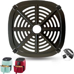 Air Fryer Rack for 2.6QT DASH Tasti-Crisp Electric Air Fryer Oven, Upgraded Air Fryer Tray Grill Crisper Plate Pan Insert Grate Grid Shelf for 2.6QT Dash Air Fryer, Nonstick, Dishwasher Safe