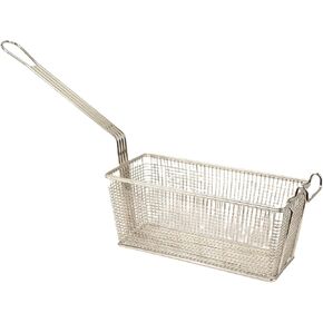 Prince Castle Fry Basket (13.25" X 5.63" X 5.67") - Wire Mesh with Long Handles for Even Frying