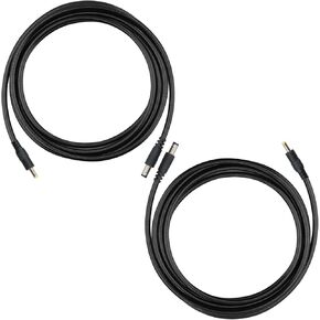 KSK Chewproof Power Cable for Solar Panel Connector, 5.5x2.1 to 4.0x1.7 Male DC Plug, Compatible with Spypoint, Stealth Cam, Moultrie & Muddy Trail Cameras,2 Pack 39inch/1M