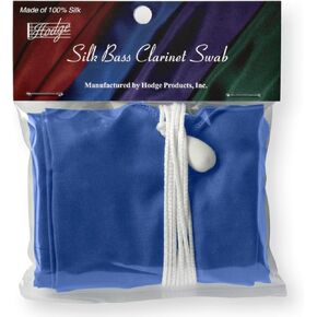 Hodge Silk Bass Clarinet Swab - Blue
