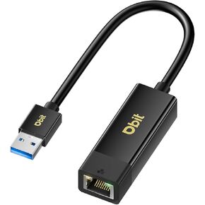 DBIT USB 3.0 to Gigabit Ethernet LAN Network Adapter, RJ45 Internet Adapter Compatible with MacBook, Laptop PC with Windows, XP, Vista, Mac, Linux, Nintendo Switch