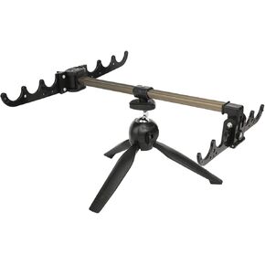 Fishing Pole Holders, Outdoor Telescopic Foldable Rotatable Tripod Stand Rod Holder, Aluminum Alloy Stainless Steel Fishing Pole Rack for Ice Fishing Lake Fishing