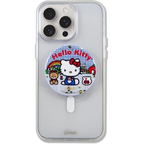 Sonix MagLink Snap Grip | Magnetic Phone Grip Holder and Collapsible Kickstand | Compatible with MagSafe | Hello Kitty and Friends Stickers