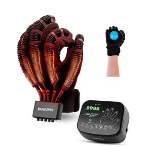 Rehabilitation Robot Gloves, Stroke Hand Therapy Gloves, Upgrade Heated Stroke Rehabilitation Gloves, Hand Rehabilitation Robot Gloves for Hemiplegia Stroke Arthritis Patients(Right hand/XL size)