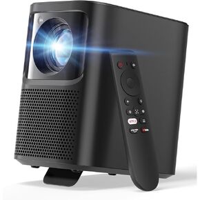 Emotn N1 Netflix Smart Projector, Native 1080P Movie Projector, Bluetooth Projector,Autofocus Auto Keystone, Dolby Audio Speaker (White)