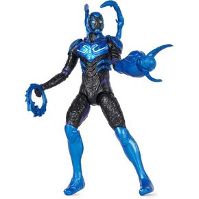 DC Comics, Battle-Mode Blue Beetle Action Figure, 12-inch, Lights & Sounds, Easy to Pose, Movie Superhero Kids Toys for Boys & Girls, Ages 4+