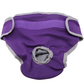 Zerodis Dog Cotton Underwear Pants, Female Dog Physiological Pants Sanitary Diaper Breathable Cotton Suspender Short Pants(XL Black)