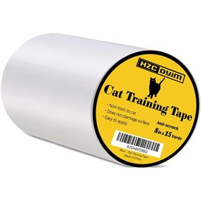 6inches×15yards Cat Training Tape, Good Transparent Double-Sided Scratch-Resistant Adhesive Tape for Sofas and Furniture, Ultimate Cat Training Solution for Stylish Home Protection