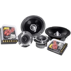 Rockville Pair X6.5C Competition 6.5" 1000W Component Speakers/Titanium Tweeters, black,silver