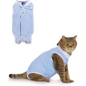 ANWA Breathable Cat Recovery Suit Female, Cat Onesie for Cats After Surgery Female, Cat Surgery Recovery Suit Female