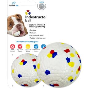 Indestructo Ball Pet Toy, Abrasive Resistant Dog Ball Toy, Long-Lasting and Durable Rubber Balls for Dogs, Indestructible Dog Toy for Boredom