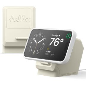 elago MS M4 Charging Stand Compatible with MagSafe Charger - Classic Monitor Design, Premium Silicone Stand Compatible with iPhone 16/15/14/13/12 Series [Classic White] [Charging Cable Not Included]