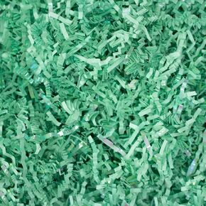 MagicWater Supply Crinkle Cut Paper Shred Filler (1 LB) for Gift Wrapping & Basket Filling - White & Gold