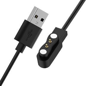 Smart Watch Charger Magnetic Compatible with WalkerFit Smart Watch, IWD19/IDW26/IDW16/IDW13/ID208BT/IDW17/IDW21/208BT, and Other Smartwatchs with 2.5-3mm/0.1-0.12in Charging Spot Distance, Black