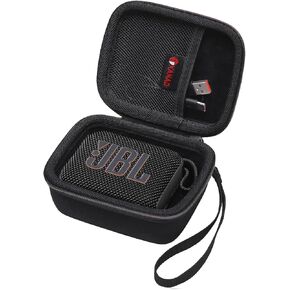 XANAD Hard Case for JBL GO 4/ GO 3 Portable Bluetooth Speaker - Travel Protective Carrying Storage Case Bag(Black)