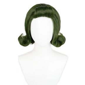 Uniquebe Long Braided Black Middle Part Cosplay Wig with Ribbon-bow Women's Heat Synthetic Fiber Cos Wigs Role Playing Prop + Wig Net Cap for Halloween Costume Daily