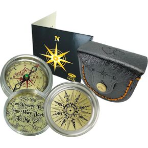 So You Can Always Find Your Way Back Home/Back to Me Engraved Camping Birthday Graduation Anniversary Baptism Christmas Veterans Thanksgiving Navigation Handmade Compass Gift for him/her Luxury Gift