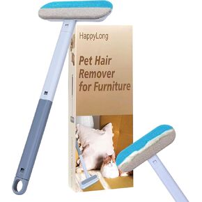 Pet Hair Remover for Furniture, Reusable, Washable Lint Brush for Dog, Cat and Animal Fur, Gentle on Couch, Carpet, Clothes and Bedding
