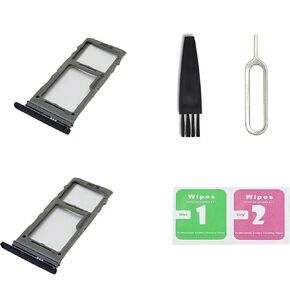 for Galaxy S20 Plus S20 Ultra Single SIM Card Tray Replacement, Single SIM Card Slot Holder Compatible with Galaxy S20 Plus S20 Ultra 5G US Version (Black)