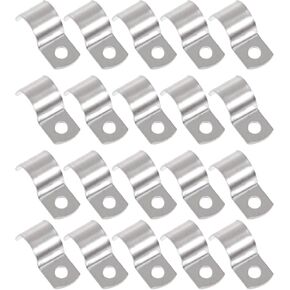jojofuny 100pcs Line Card Coax Cable Car Holder Cable Fixator Cable Wire Clips Metal Stand Coaxial Cable Tv Coax Tv Mount Cable Wire Organizer Buckle Car Line Galvanized Iron Television