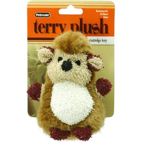 Petmate Booda Catnip Terry Hedgehog Toy, Multicolor