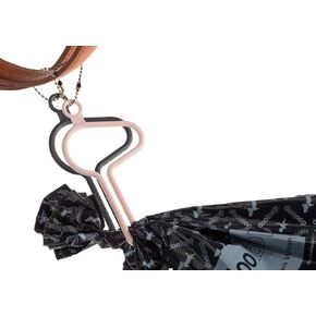 The dooloop Hands Free Dog Poop Holder - Carry Pet Waste Bag with Attachable Leash Accessory for Dog Walking. Now made with Recycled/Recyclable Plastic. Maine, USA (City Set) Pink, Charcoal