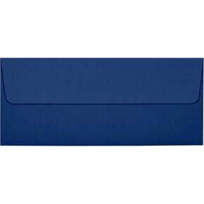 LUXPaper #10 Business Envelopes | Peel & Press | 4 1/8" x 9 1/2" | Navy Blue | 80lb. Text | 50 Qty