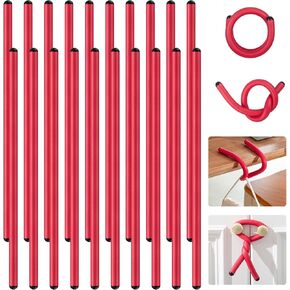 20 Pcs 17 Inch EVA Foam Twist Rubber Ties Reusable Bendable Cable Tie Straps Flexible Heavy Duty Twisty Ties for Organizing Cords Bundling (Black) in Saudi Arabia