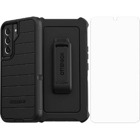 OtterBox Defender Series Case for Samsung Galaxy S22 (Only) - with Screen Protector - Holster Clip Included - Microbial Defense Protection - Non-Retail Packaging - Black