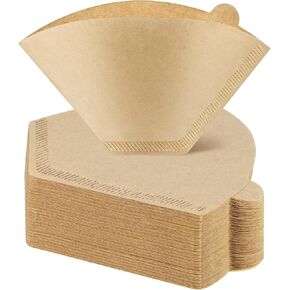 120 Count #4 Cone Coffee Filters 8-12 Cups, Disposable Natural Coffee Filters 4 Cone Paper Unbleached 4 Filters Paper Compatible with Ninja, Drip and Pour Over Coffee Maker