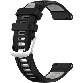Vancle Bands Compatible with Garmin Forerunner 265 255 Watch Band, Garmin Vivoactive 4/Venu 3/Venu 2, Soft Silicone Sport Replacement Strap for Women Men