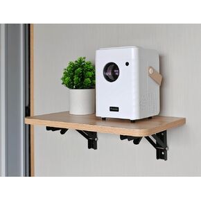 Folding Wall Projector Shelf, Projector Wall Mounted Folding Floating Shelf, Cable Box Wall Mounted Panel, Router Rack, Projector Bracket Accessories