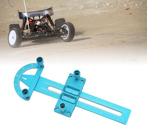 VGEBY RC Absorber Measuring Tool, Aluminium Alloy Adjustable Measurement Wheel Adjustment Shock for RC Car (Blue) Model Car Accessories in Saudi Arabia