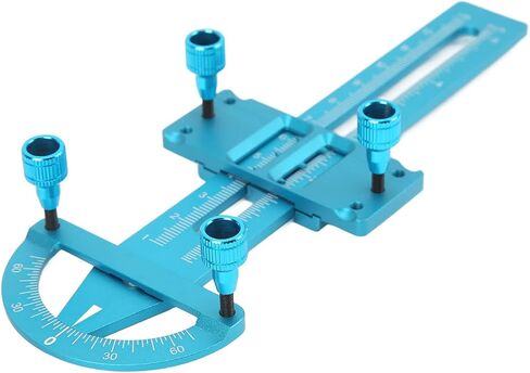 VGEBY RC Absorber Measuring Tool, Aluminium Alloy Adjustable Measurement Wheel Adjustment Shock for RC Car (Blue) Model Car Accessories in Saudi Arabia