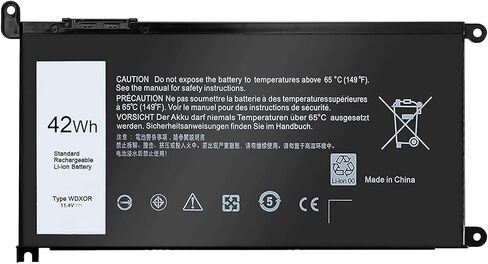 بطارية كمبيوتر محمول D2VF9 لسلسلة Dell Inspiron 15 7547 7548 Vostro 14 5459 14-5459D-1308S 14-5459D-1328S 14-5459D-1408S 14-5459D-1528G/1528S، PXR51 YGR2V 4P8PH G05H0 43 واط ساعة in Saudi Arabia