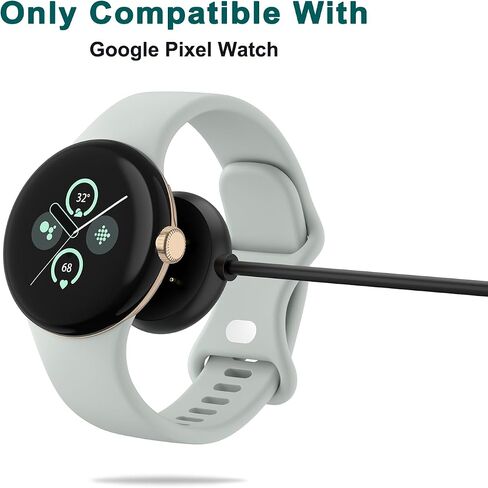 Meliya USB-C + USB-A Charger Cable for Google Pixel Watch 3/Pixel Watch 2 Charger, 3.3ft 100cm Smartwatch Accessories for Fitbit Ace LTE in Saudi Arabia