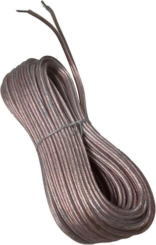 سلك مكبر صوت IMC Audio 14 AWG، كابل سلك مكبر صوت مقاس 14 (20 قدمًا، 20 قدمًا) استخدام رائع لمكبرات صوت المسرح المنزلي ومكبرات صوت السيارة، كابلات شفافة 14 جرام، سلك مكبر صوت مقاس 14 سلك ألومنيوم مغطى بالنحاس in Saudi Arabia