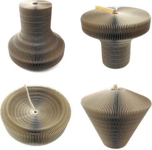 Alfie Pet - Yael Cat Scratcher Cardboard, Collapsible Cat Scratcher Lounge Bed with High Density Recycled Corrugated Kitty Scratching Pad Cats Turbo Toys in Kuwait