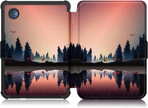 حافظة متوافقة مع Kobo Clara BW (2024) / Kobo Clara Color (2024) / Kobo Clara 2E (2022) eReader مقاس 6 بوصات، غطاء حماية نحيف خفيف الوزن من مادة TPU الناعمة، الغسق in Kuwait