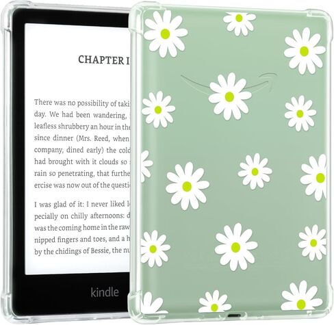 حافظة iDLEHANDS الشفافة لجهاز Kindle Paperwhite الجديد تمامًا الجيل الحادي عشر 2021 والإصدار المميز (6.8 بوصة) - غطاء خلفي من السيليكون خفيف الوزن ومقاوم للخدش in Saudi Arabia