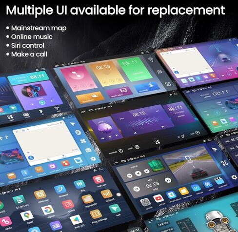 Car Stereo Radio for Jeep Wrangler JK Compass Grand Cherokee Dodge(4 Core 2+32G), 1280 * 800 IPS 10.1" Touchscreen with Wireless Carplay/Andriod Auto, Android13/5G-WiFi/Bluetooth5.0/FM/RDS/DSP/GPS/SWC in Kuwait