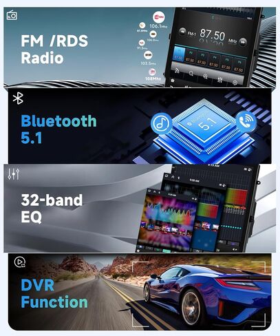8 CORE 4G+64G Car Radio Stereo for Honda Civic 2004-2009 with Wireless CarPlay/Android Auto, 9.7 inch 1280 * 720P IPS Touch Screen Head Unit Android 13 GPS WiFi Bluetooth 32-Band DSP SWC HD Camera in Saudi Arabia