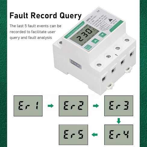 3 Phase Voltage Protector,JMRD-P1 3 Phase 4 Wire Voltage Protective Device Self Recovery Over Under Voltage Protective Device DIN Rail Mount AC230 400V 80A in Saudi Arabia