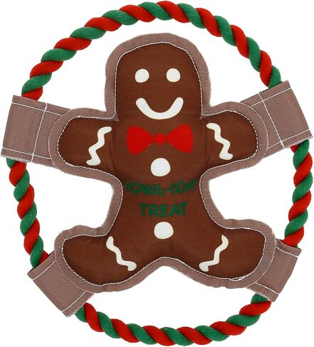 Pavilion - Happy Paw-Lidays - 9" Pawprint Puppy Dog Toy with Rope Handle K-9 Furry Companion Present in Saudi Arabia