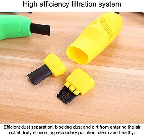 Mini Computer Keyboard Vacuum Cleaner, Remove Heavy Dust, Ideal for Keyboards, Printers, and Electronic Office Equipment, USB Powered (Black) in Saudi Arabia