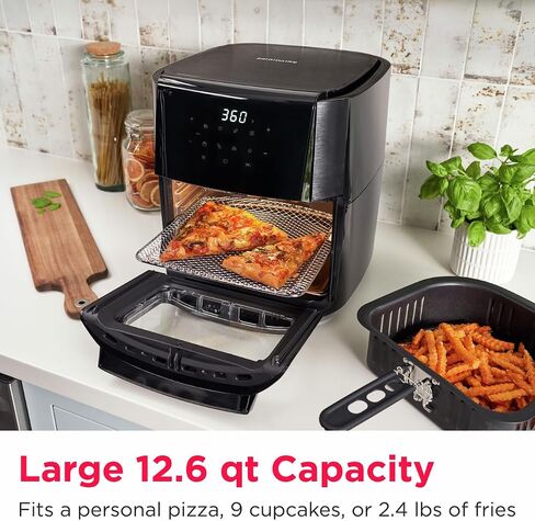 Frigidaire 3 in 1 Air Fryer - 5.3 Qt Capacity - 5 Preprogrammed Recipes, Black in Saudi Arabia