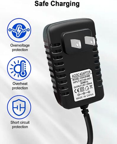 AC Adapter Charger 1.6V Power Cord Replacement Fit for Philips Norelco G250 G270 G290 G370 G380 G390 G470 Beard Hair Trimmer Personal Groomer in Saudi Arabia